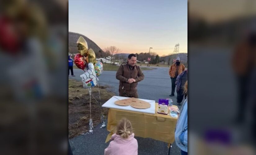 UPS driver brought to tears after town throws him thank-you party for his efforts during pandemic