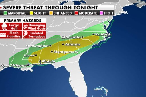 National weather forecast: Strong cold front to bring severe weather across eastern US
