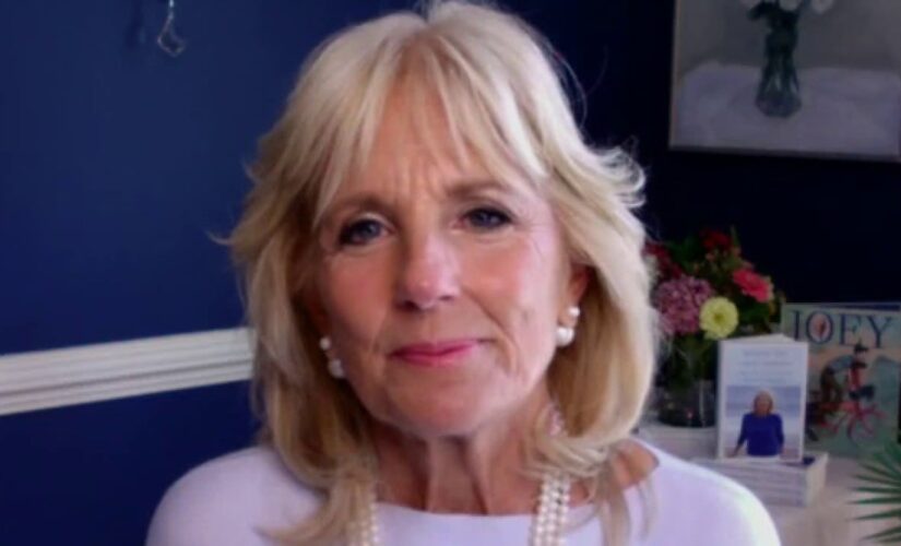 Jill Biden discusses school reopening in classroom with just 2 in-person learning students
