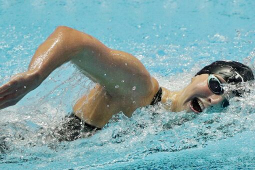 Ledecky returns to competition with time ticking to Tokyo