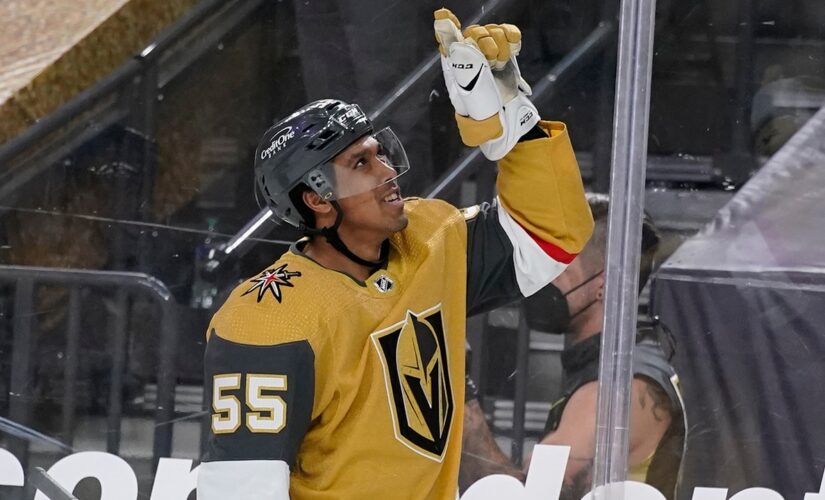 Kolesar scores 1st NHL goal, Golden Knights top Blues 5-1