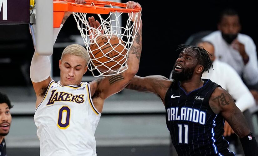 Lakers hold off Magic 96-93, win again without LeBron, Davis