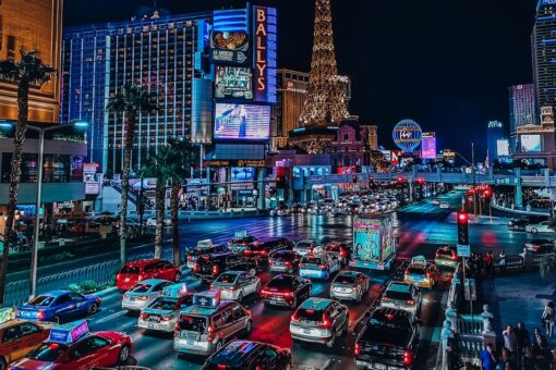 Crowds of people swarm Las Vegas Strip days before capacity limits ease