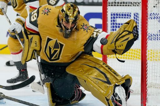 Fleury earns 11th win of the season, Vegas tops Wild 5-1