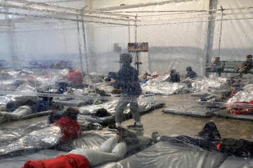 Texas congressman shares new photos of migrant kids being held at the southern border