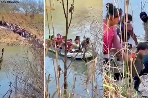 Migrants smuggled across Texas river as border crossings surge, video shows