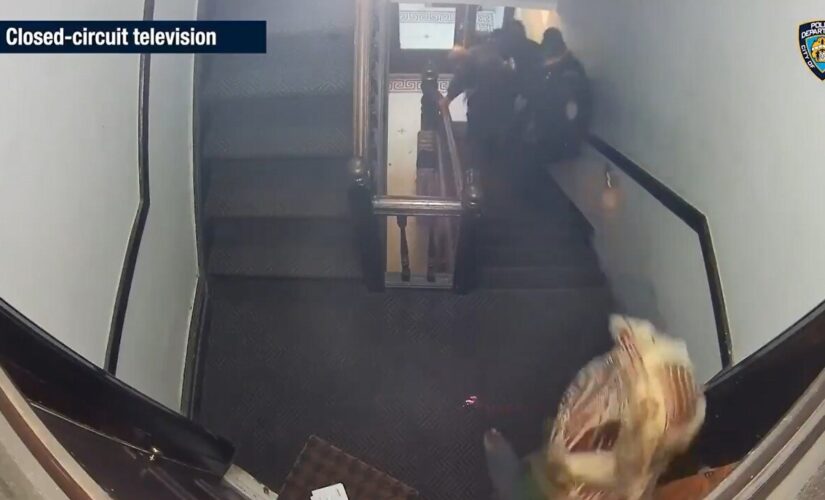 NYC police officers shot while responding to call in Brooklyn, video shows