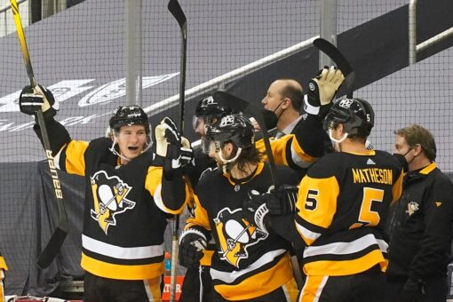 Sabres’ winless streak hits 15 as Penguins roll to 5-2 win