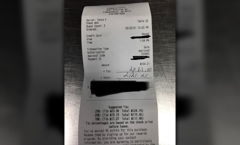 Ohio restaurant server receives $2,021 tip after bonding with customers