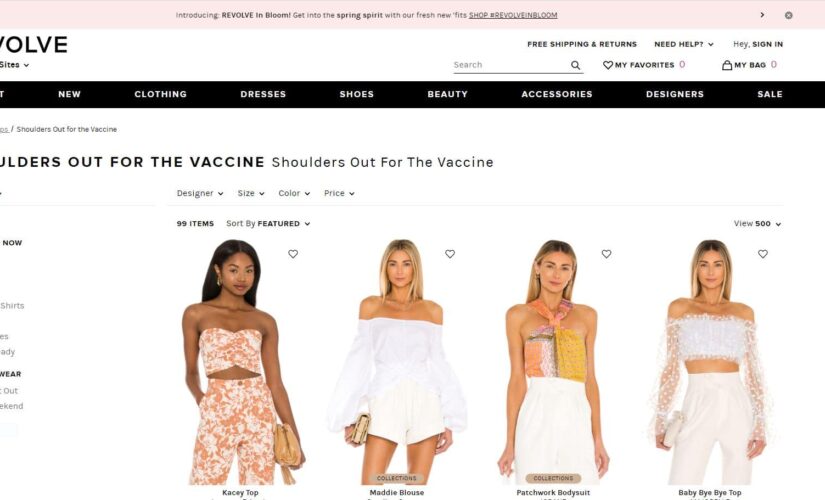 ‘Vaccine ready’: Fashion brand Revolve mocked for shirt section