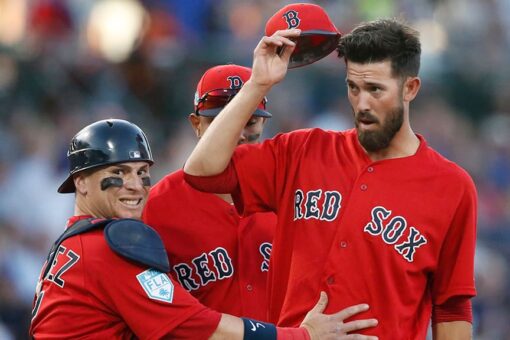 Red Sox catcher shows bloody scar after getting hit in face with baseball: ‘The sunglasses saved my eye’