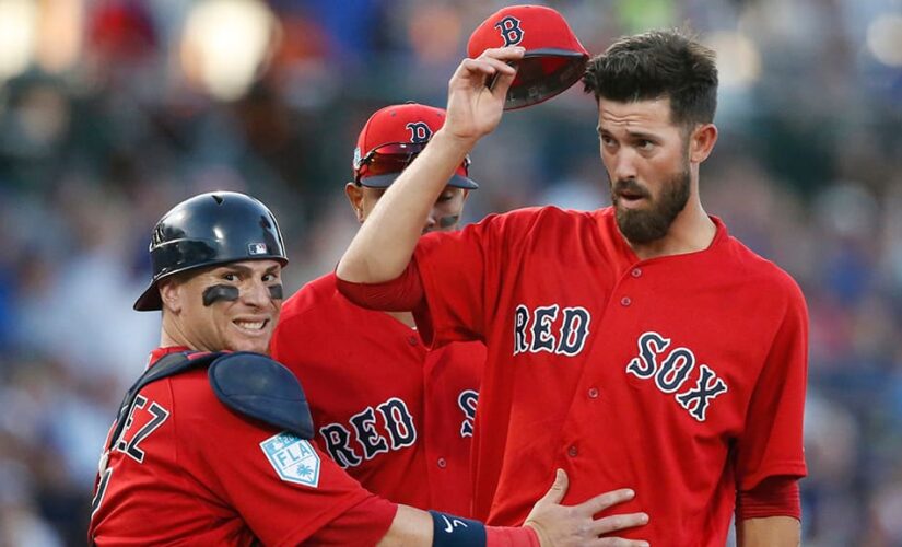 Red Sox catcher shows bloody scar after getting hit in face with baseball: ‘The sunglasses saved my eye’