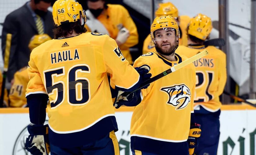 Grimaldi scores 4 goals as Predators rout Red Wings 7-1