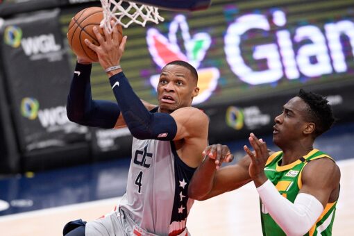 Beal’s 43, Westbrook’s triple-double lead Wizards over Jazz