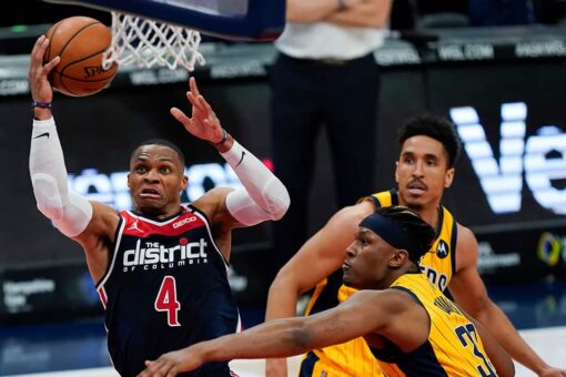 Westbrook records 16th triple-double, Wizards beat Pacers