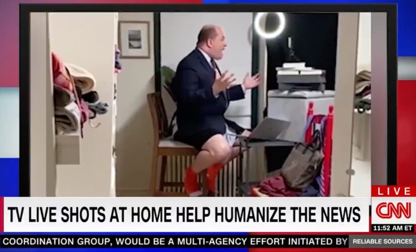 Brian Stelter mocked for filming himself without pants during CNN appearance