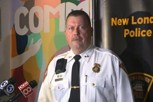 Connecticut top cop holds back tears after announcing mother’s arrest for killing young son, ‘take me away’
