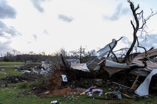 North Carolina TV studio evacuated as storms rip through South