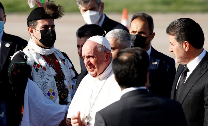 Pope visits Iraq’s war-ravaged north on last day of tour