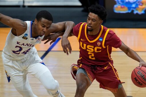 Mobley Bros. lead No. 6 seed USC to 85-51 rout of Kansas