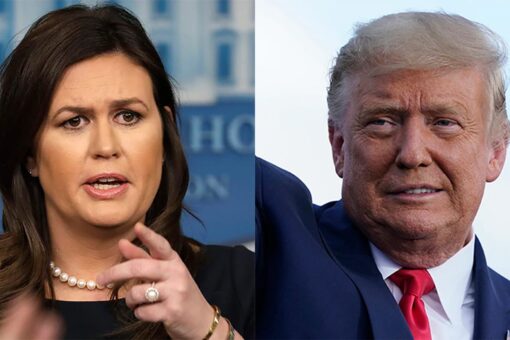 Donald Trump a surprise visitor at Sarah Huckabee Sanders campaign event