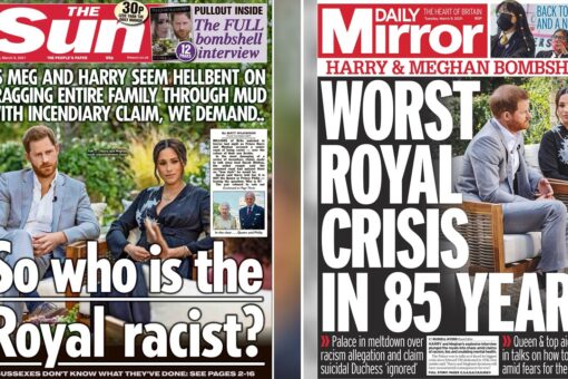 British tabloids hammer fiery fallout as Meghan, Harry send royal family into crisis mode