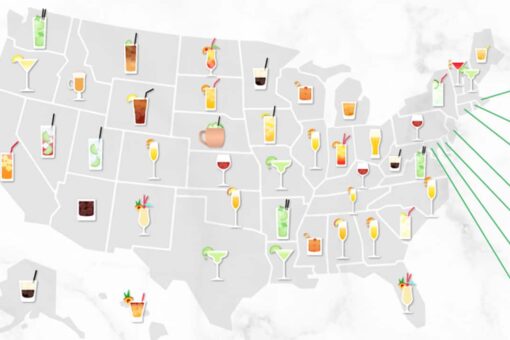 Map reveals most popular cocktails across US during pandemic