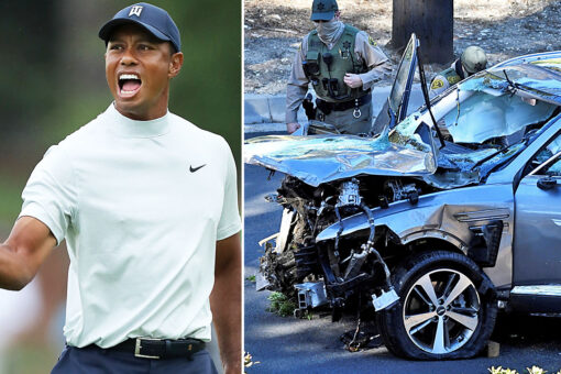 Tiger Woods never hit the brakes during car wreck, investigation reveals