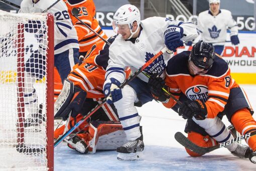 NHL-leading Maple Leafs beat Oilers 6-1 for 3-game sweep
