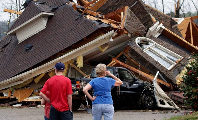 Alabama, Georgia communities devastated by tornadoes survey damage