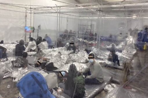 Photos of crowded migrant holding center in Texas released by Democratic congressman