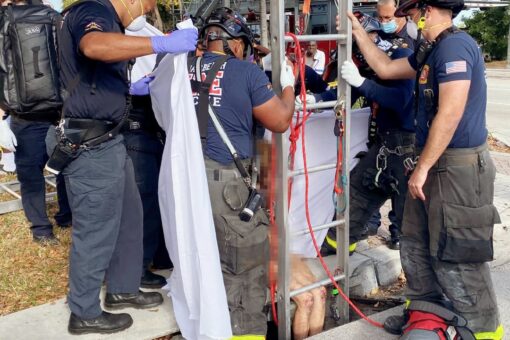 Florida naked woman rescued from storm drain after unknown length of time