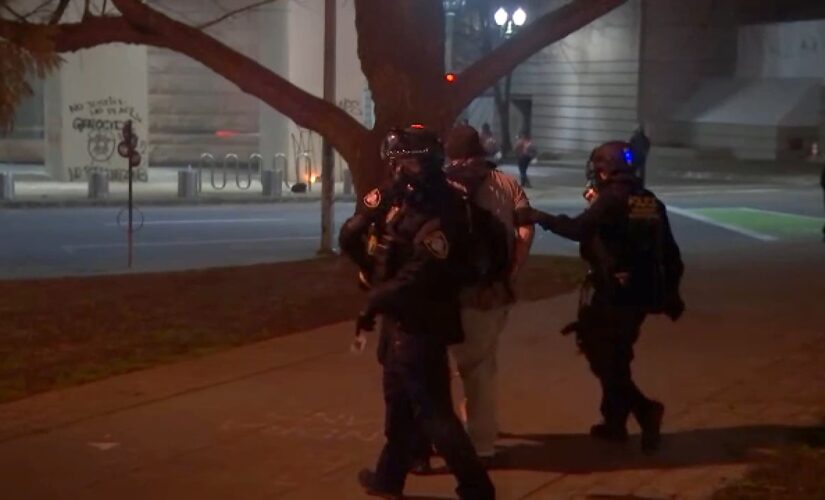 Slideshow: Portland police, protesters involved in standoff near federal courthouse