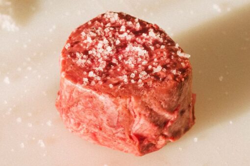 Plant-based filet mignon steaks mimic the texture of real meat, prices of fancy restaurants