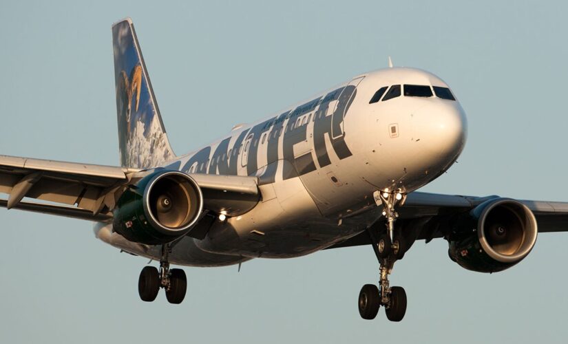 Frontier Airlines flight attendant notices plane’s wing still covered in ice before takeoff