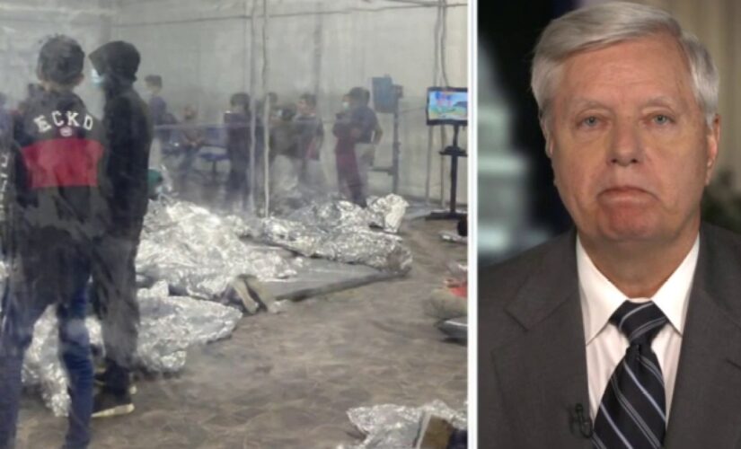 Graham blasts ‘Biden administration s—show’ at border, demands president, VP ‘get off your a–‘