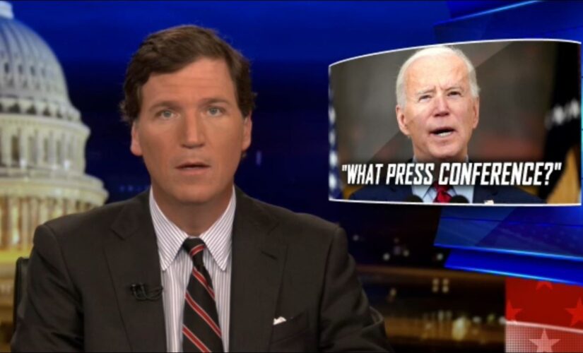 Tucker Carlson: Biden teases and titillates reporters in break from dividing the nation