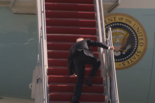 Flashback: Biden fall conjures up memories of media hysteria when Trump walked slowly down a ramp