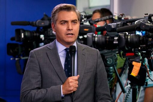 CNN’s Jim Acosta roasted for wearing ‘obnoxious self-flattering’ shirt during coronavirus vaccine photo