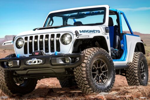 Electric Jeep Wrangler ‘Magneto’ is a clean dirt-road machine