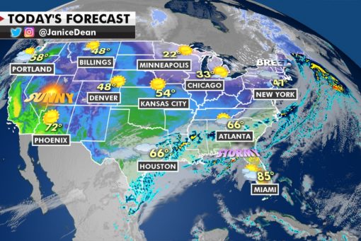 Eastern US faces flash flooding risk, warmer-than-average temperatures