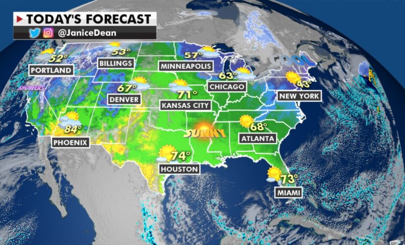 National forecast: Temperatures in Midwest, Plains to rise up to 25 degrees above average