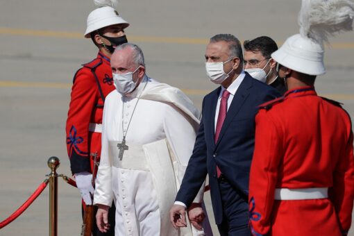 Pope begins first-ever papal visit to Iraq, urges Christians to help rebuild country