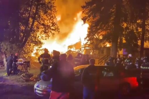New York nursing home collapses in massive fire