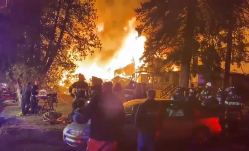 New York nursing home collapses in massive fire