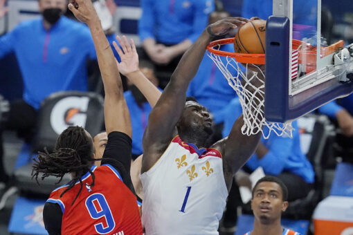 Williamson scores 27 as Pelicans top Thunder 109-95