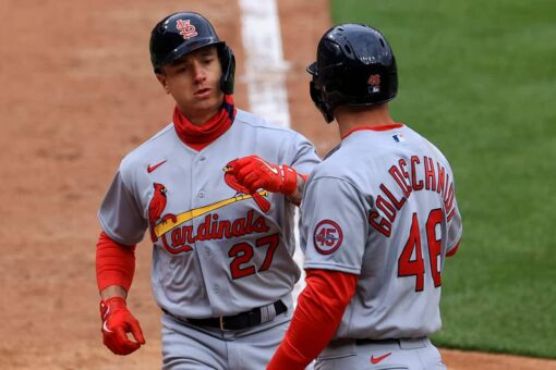 Goldschmidt, Arenado deliver, Cards open fredast, top Reds 11-6