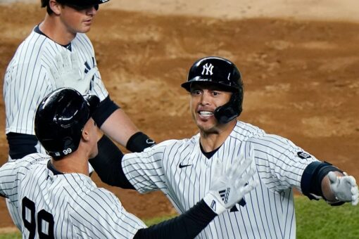 Stanton-ian grand slam in bleachers leads Yanks over O’s 7-0