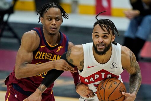Trent scores career-high 44, Raptors rout Cavaliers 135-115