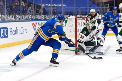 O’Reilly scores with 2 seconds left in OT, Blues beat Wild